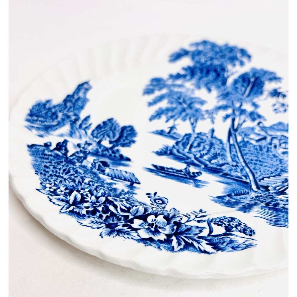 Vintage Swinnertons The Ferry Blue Transferware 6" Bread Side Plate England - Picture 2 of 7